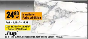Hornbach Feinsteinzeug Bodenfliese Visage Angebot