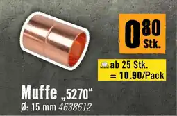 Hornbach Muffe Angebot
