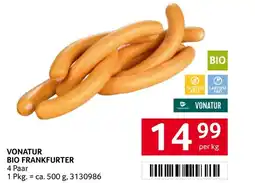 Transgourmet Vonatur bio frankfurter Angebot