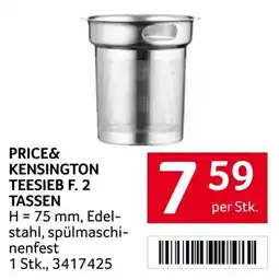 Transgourmet Price& kensington teesieb f. 2 tassen Angebot