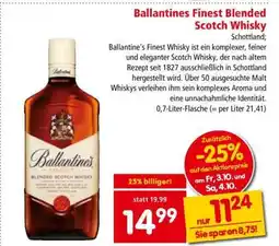 Interspar Ballantines Finest Blended Scotch Whisky Angebot