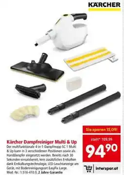 Interspar Kärcher Dampfreiniger Multi & Up Angebot