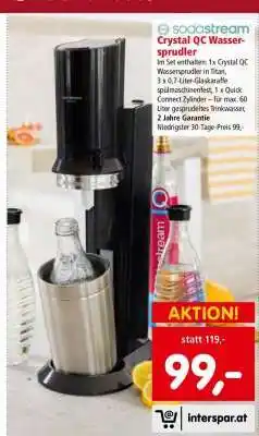 Interspar SodaStream Crystal QC Wassersprudler Angebot