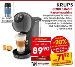 Interspar KRUPS GENIO S BASIC Kapselmaschine Angebot