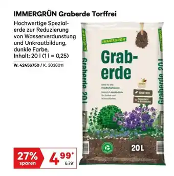 Lagerhaus Immergrün graberde torffrei Angebot