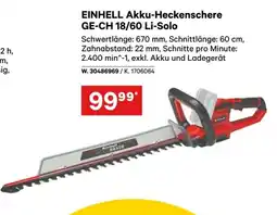 Lagerhaus Einhell akku-heckenschere ge-ch 18/60 li-solo Angebot
