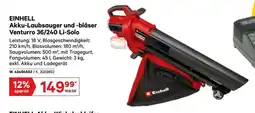 Lagerhaus Einhell akku-laubsauger und -bläser venturro 36/240 li-solo Angebot
