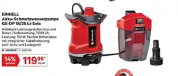 Lagerhaus Einhell akku-schmutzwasserpumpe ge-dp 18/25 li-solo Angebot