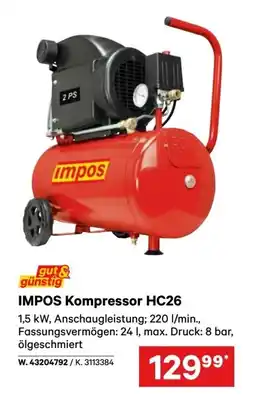 Lagerhaus Impos kompressor hc26 Angebot