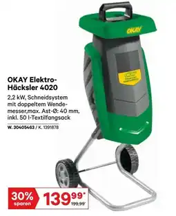Lagerhaus Okay elektro- häcksler 4020 Angebot