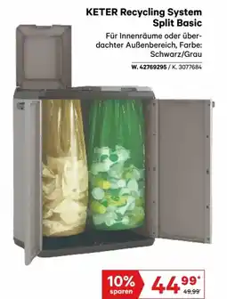 Lagerhaus Keter recycling system split basic Angebot