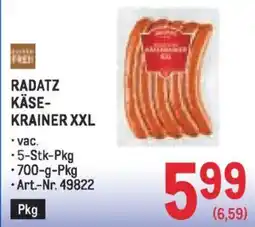 Metro Radatz käse- krainer xxl Angebot