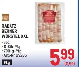 Metro Radatz berner würstel xxl Angebot