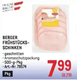 Metro Berger frühstücks- schinken Angebot