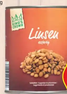 Hofer King's Crown Linsen Angebot
