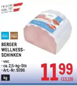 Metro Berger wellness- schinken Angebot