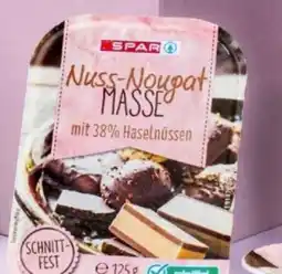 Interspar Spar Nuss-Nougat Masse Angebot