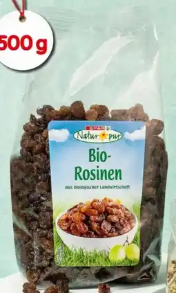Interspar Spar Natur pur Bio-Rosinen Angebot