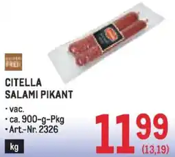 Metro Citella salami pikant Angebot