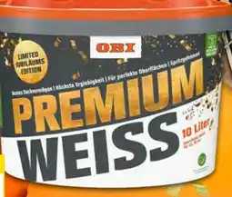 OBI Obi Wandfarbe Premiumweiß Jubiläums Edition Angebot