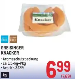 Metro Greisinger knacker Angebot