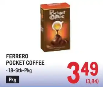 Metro Ferrero pocket coffee Angebot
