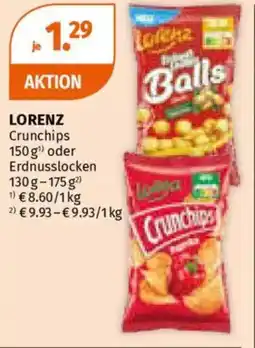 Müller Lorenz crunchips oder erdnusslocken Angebot