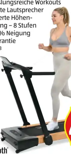 Hofer Christopeit Sport Laufband 2in1 Holzoptik Angebot
