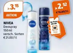 Müller NIVEA Deospray Angebot