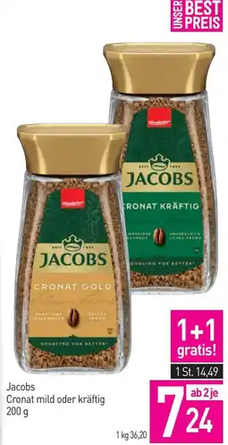 Sutterlüty JACOBS Cronat mild oder kräftig Angebot