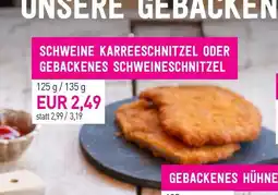 Sutterlüty Schweine karreeschnitzel oder gebackenes schweineschnitzel Angebot