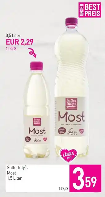 Sutterlüty Sutterlüty's Most Angebot