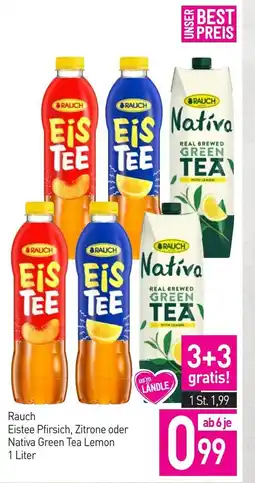 Sutterlüty Rauch Eistee Pfirsich, Zitrone oder Nativa Green Tea Lemon Angebot