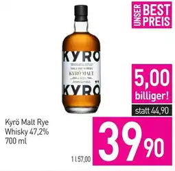Sutterlüty Kyrö Malt Rye Whisky 47,2% Angebot