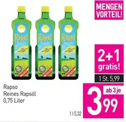 Sutterlüty Rapso Reines Rapsöl Angebot