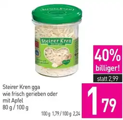 Sutterlüty Steirer Kren gga wie frisch gerieben oder mit Apfel Angebot