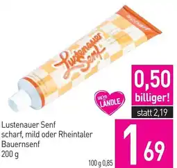 Sutterlüty Lustenauer Senf scharf, mild oder Rheintaler Bauernsenf Angebot