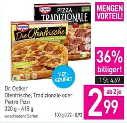 Sutterlüty Dr Oetker Ofenfrische, Tradizionale oder Pietro Pizzi Angebot