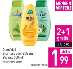Sutterlüty Glem Vital Shampoo oder Balsam Angebot