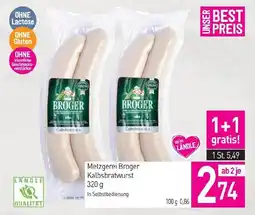 Sutterlüty Metzgerei Broger Kalbsbratwurst Angebot