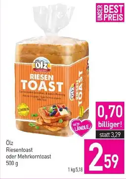 Sutterlüty Ölz Riesentoast oder Mehrkorntoast Angebot