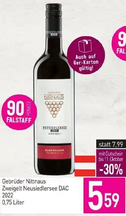 Sutterlüty Gebrüder Nittnaus Zweigelt Neusiedlersee DAC 2022 Angebot