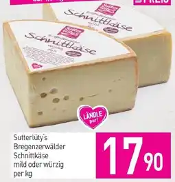Sutterlüty Sutterlüty's Bregenzerwälder Schnittkäse Angebot