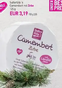 Sutterlüty Sutterlüty's Camembert mit Zirbe Angebot