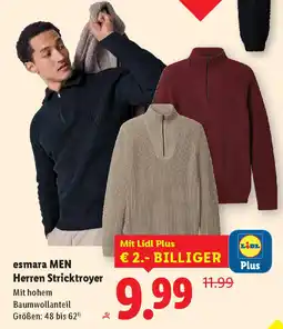 Lidl Esmara men herren stricktroyer Angebot