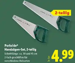 Lidl Parkside handsägen set 2 teilig Angebot