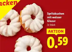 Lidl Spritzkuchen mit weisser glasur Angebot