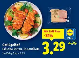 Lidl Geflügelhof Frische Puten-Innenfilets Angebot