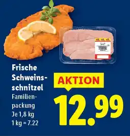 Lidl Frische schweins schnitzel Angebot