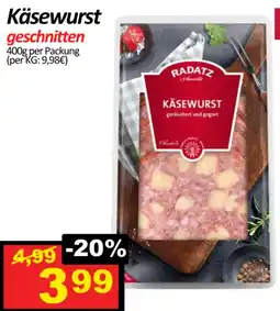 Wurstico Käsewurst geschnitten Angebot